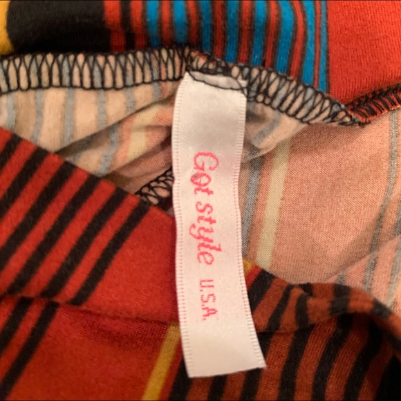 Flare Wide Leg Pants Large Striped - Picture 2 of 6